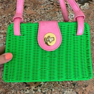 Straw Lily Purse